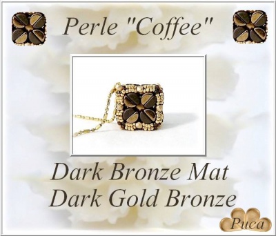 Pattern Puca Bead Coffee Kos Foc with bead purchase
